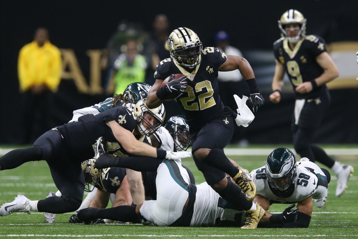New Orleans Saints running back Mark Ingram (22)
